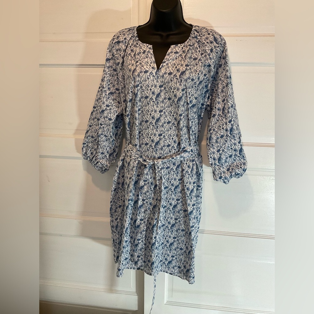 FLORAL PRINT SHIRT DRESS - Picture 4 of 11